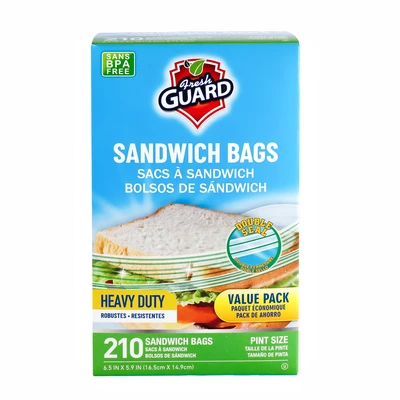 31101, Fresh Guard Sandwich Bag 210ct, 191554311015