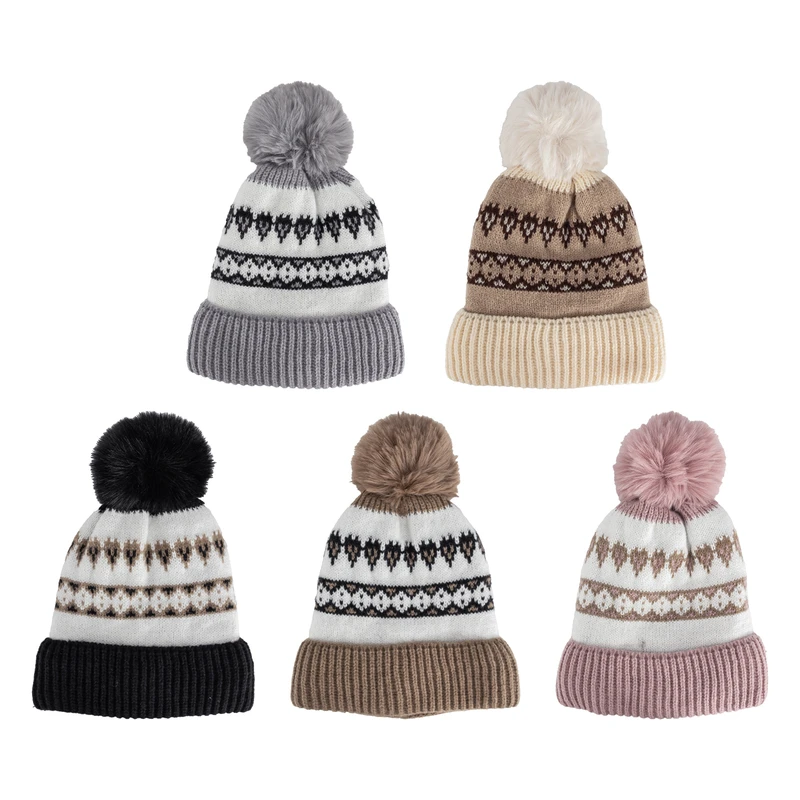 Cindy Claire Ladies Pom Hat w/Fur Lining
