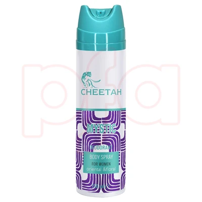 99105, Cheetah Ladies Body Spray 150mL (3.4oz) Mystic, 8696601102138