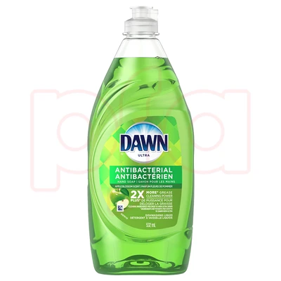 DAWNU18-AA, Dawn Ultra Dish Liquid 18oz Antibacterial Apple, 037000748366