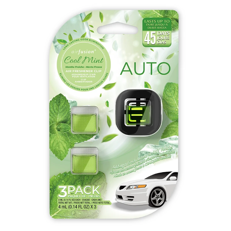 Air Freshener car air freshenerr 1+2 refill With Single side blister card Cool Mint
