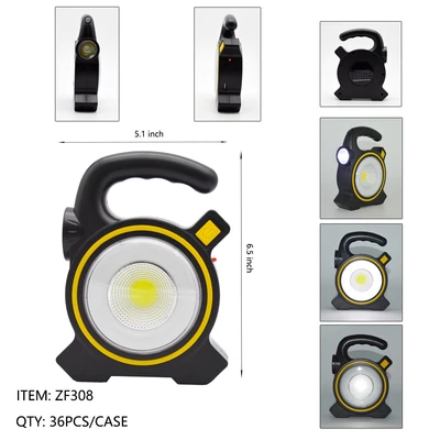 ZF308, WORK LAMP W.SOLAR CHARGER, 887257003080