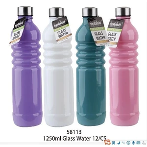 58113, Splash Bottle Glass 1.25L Shiny Top Curve, 191554581135