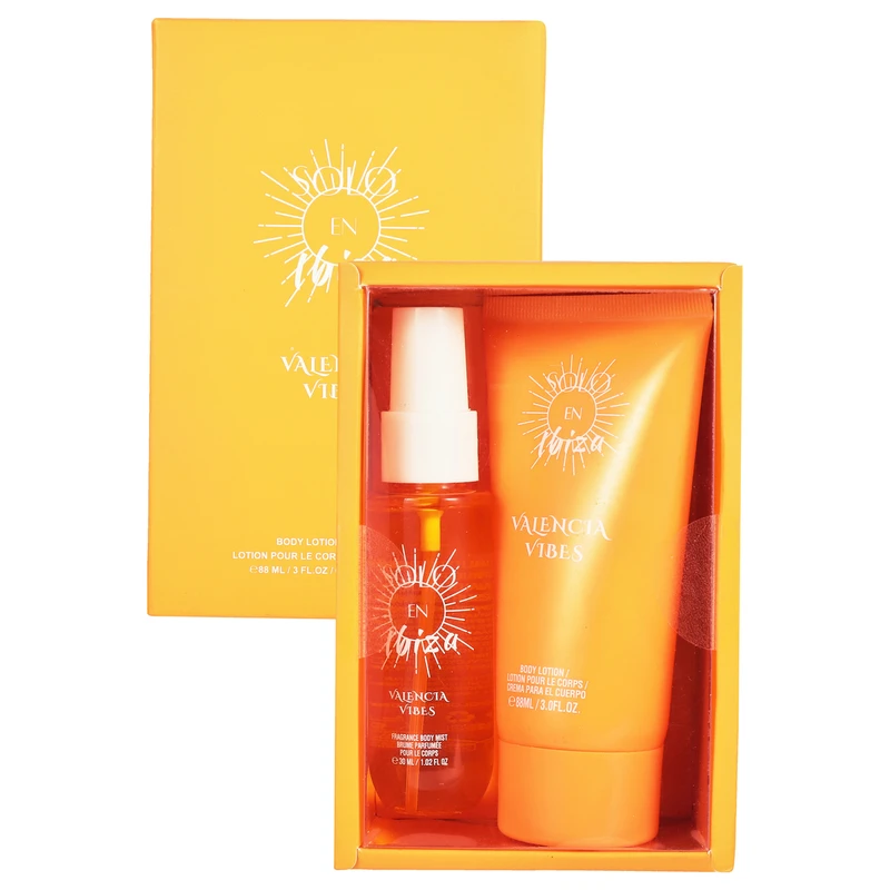 SOLO EN IBIZA Women's 2pcs Mist Set VALENCIA VIBES 1.02oz/30ml Body mist 3oz/88ml Body lotion