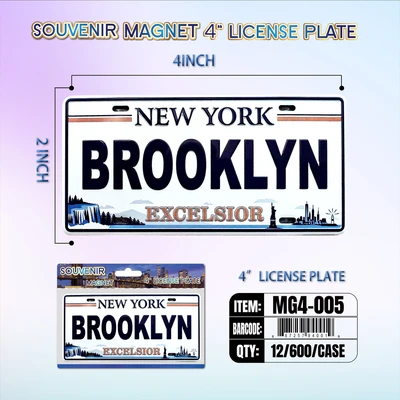 MG4-005, License Plate Magnet  4“x2", 887257940019