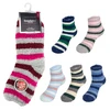 12100, Insulated Winter Socks Fuzzy Stripes, 191554121003