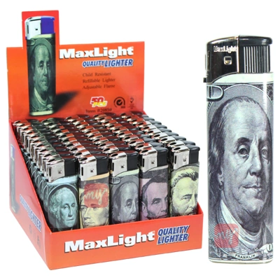 J20850, MaxLight Electronic Lighter Dollar PDQ, 605369002421