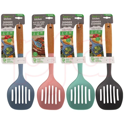 56390, Ideal Kitchen Silicone w/ Wood Handle Skimmer, 191554563902