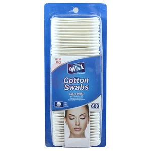 24021, Wish Cotton Swabs Paper 600CT, 191554240216