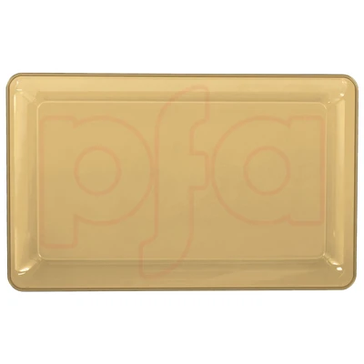 AMS-431649.19, Amscan Plastic Tray 11"x18" Gold, 192937437988