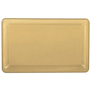 AMS-431649.19, Amscan Plastic Tray 11"x18" Gold, 192937437988