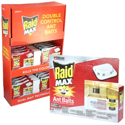 RAID-AB4-36, Raid Ant Bait 4 Count [4g] (Display), 046500767487