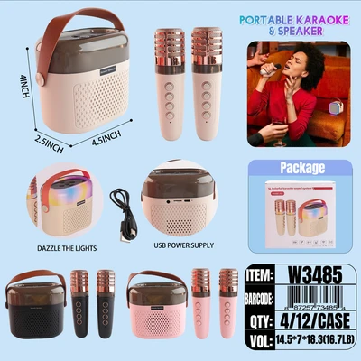 W3485, Smart Portable Karaoke Speaker, 887257734854