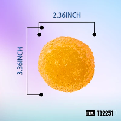 TC2251, Crunchy Squishy Coconut Oil Ball  2.36"x 2.36", 887258042514