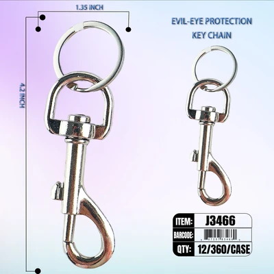 J3466, Key Chain Steel Clip Hooks, 887257834660