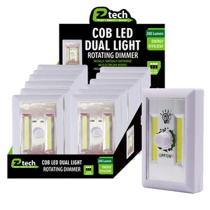 48038, EZ Tech COB LED Switch Light Rotating Dimmer, 191554480384