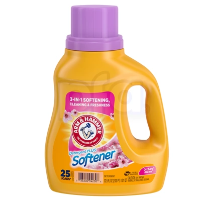 AHS32OB, Arm & Hammer 32.5oz Detergent Plus Softner 3in1 Orchard Bloom, 033200942306