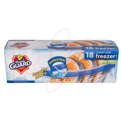 31034, Fresh Guard Double Zipper Freezer Quart 18CT, 191554310346