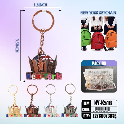 NY-K518, NY key chain, 887257945182