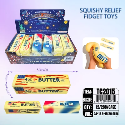 TC2015, Squishy Butter 250 Years  5.3" x 1.57" x1.5‘’, 887258040152