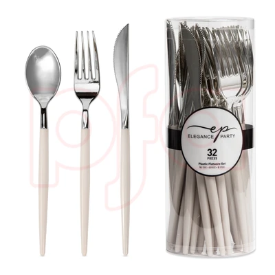 36355, EP 32PK Cutlery Linen+Silver, 191554363557