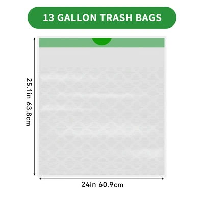 ST-30204, Drawstring Trash Bag Flex 13 Gal 200CT White Lemon - Scotts, 191554302044