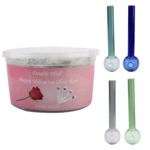 55, Glass Ball dw 4inch 15g 36pc rose, 036882556342
