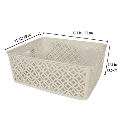38301, Ideal Home Storage Basket 13.7x11.4x5.3 inch, 191554383012
