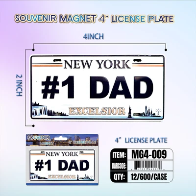 MG4-009, License Plate Magnet  4“x2", 887257940019