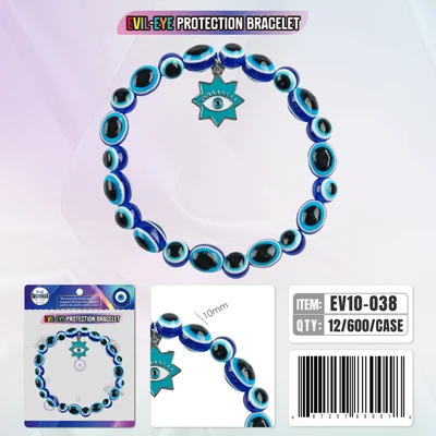 EV10-038, Evil Eye Bracelet Protection, 887257880018