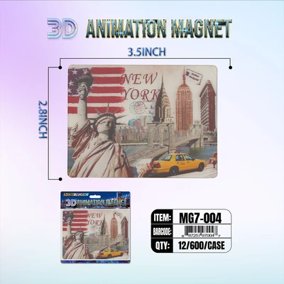 MG7-004, New York 3D Animation Magnet MG7-Series, 887257970047
