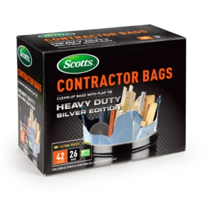 ST-30218, Contractor Bag Box 42 Gal 26CT Silver - Scotts, 191554302181