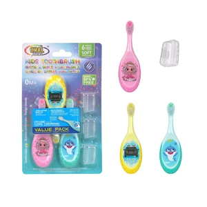 68069, Oral Fusion Toddler Toothbrush & Cap 6PK Set - 0M+, 191554680692