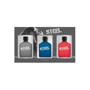 88525, Men's 3pcs Gift Set STEEL, 191554885257