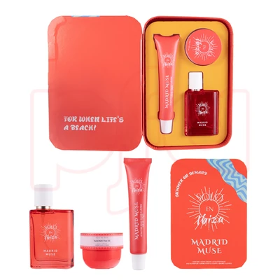 89557, SOLO EN IBIZA Women's 3pcs Book Set MADRID MUSE 1.07fl.oz EDP& 1.02oz Body Cream&0.88ozLipButterBalm, 191554895577