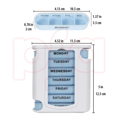 46106, Wish Pill Box Weekly 28 Compartment, 191554461062