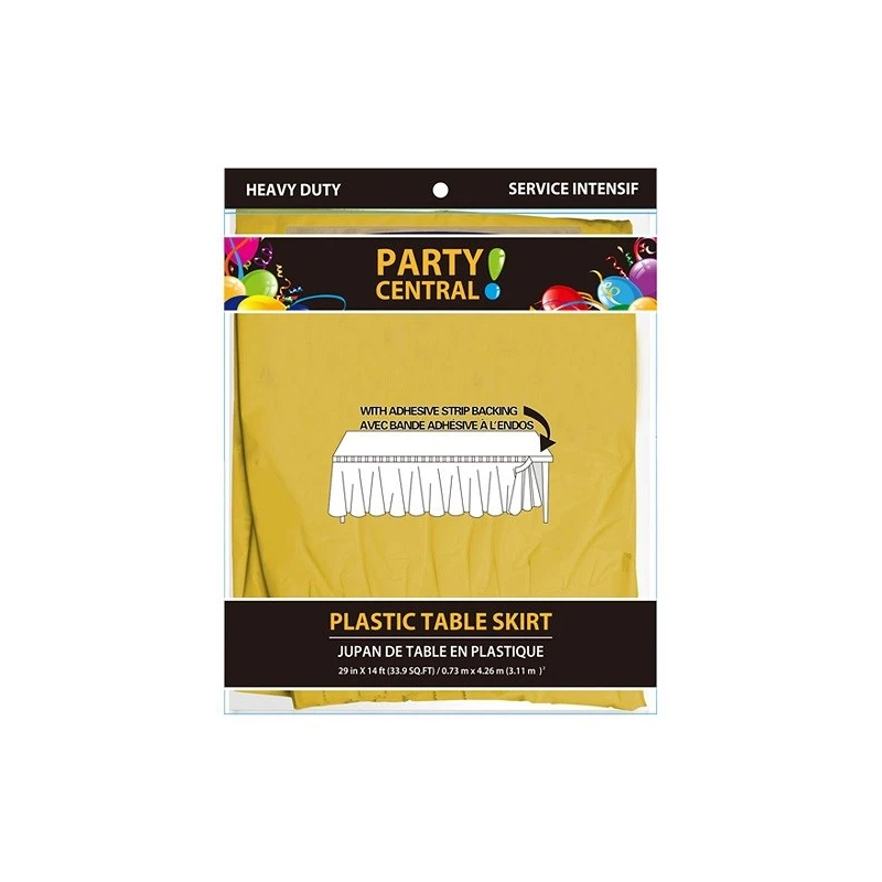 Table Skirt Rectangular Yellow