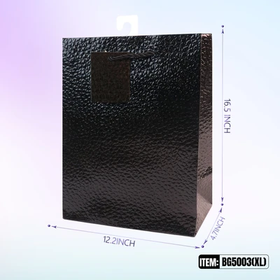 BG5003-XL, General Gift Bags XL.Assorted x4  12.2"x4.7"*16.5", 887257150074