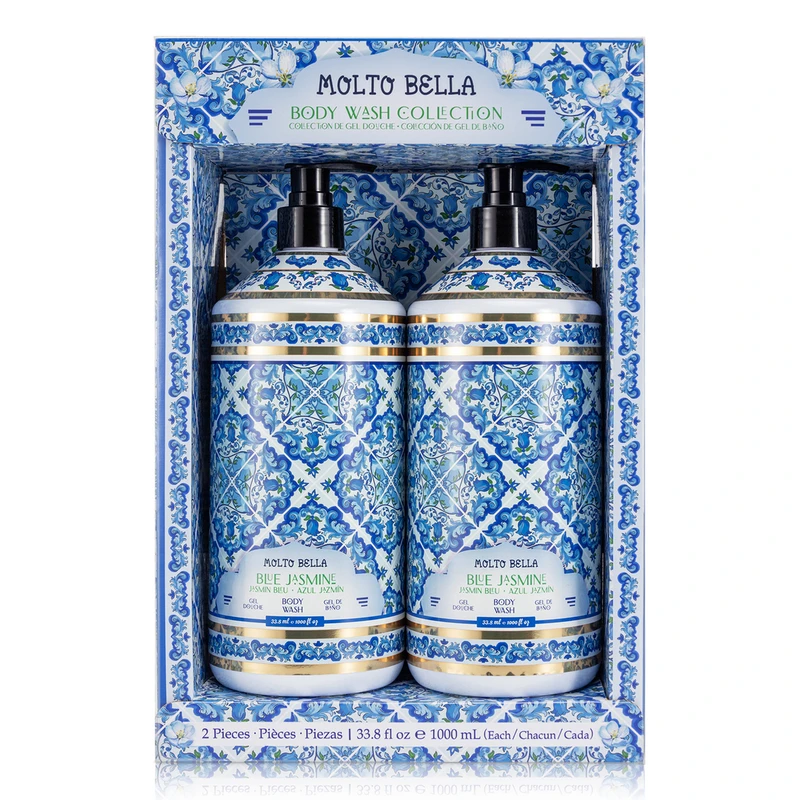 Molto Bella Body Wash 33.8 FL OZ 2PK Blue Jasmine