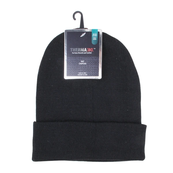10034, Thermaxxx Winter Beanie Hat Black Only, 191554100343