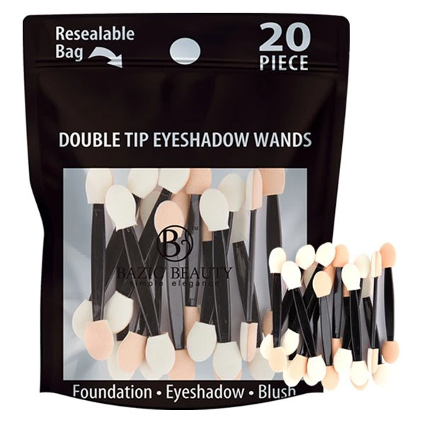 20005, Bazic Beauty Double Tip Eyeshadow Wands 20PK, 191554200050