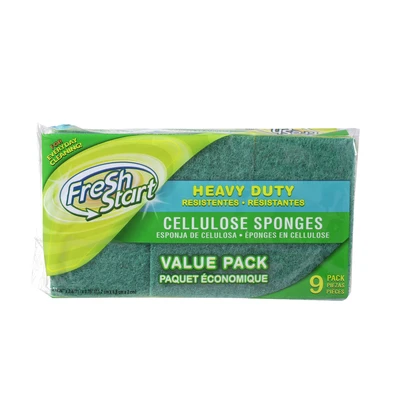 32228, Fresh Start Heavy Duty Cellulose Sponges 9pk, 191554322288