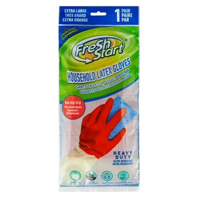 41007, Fresh Start Latex Household Glove Red HD XL, 191554410077