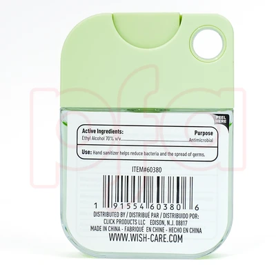 60380, Wish 1.2 oz Hand Sanitizer Spray , Sweet Guava/Black Plum/Cucumbe Melon/Violet Orchid, 191554603806