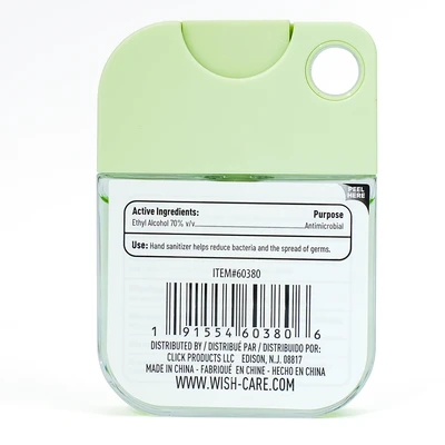 60380, 1.2 oz Hand Sanitizer Spray , (4 Scent) Sweet Guava/Black Plum/Cucumbe Melon/Violet Orchid — Wish, 191554603806