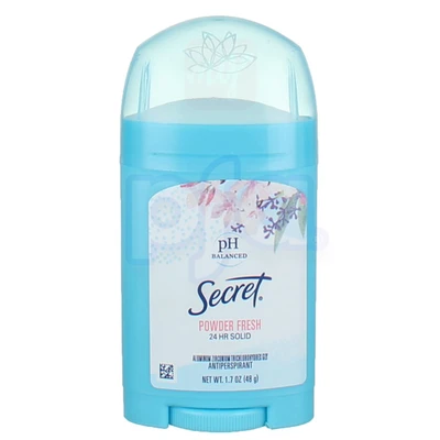 SD17PF, Secret Deo 1.7oz Powder Fresh, 037000124429
