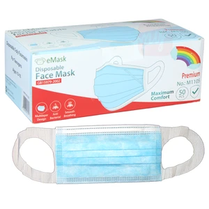 MASK-TEEN, Teenage Disposable Protective Mask(non-medical) Blue M1105, 082830971798