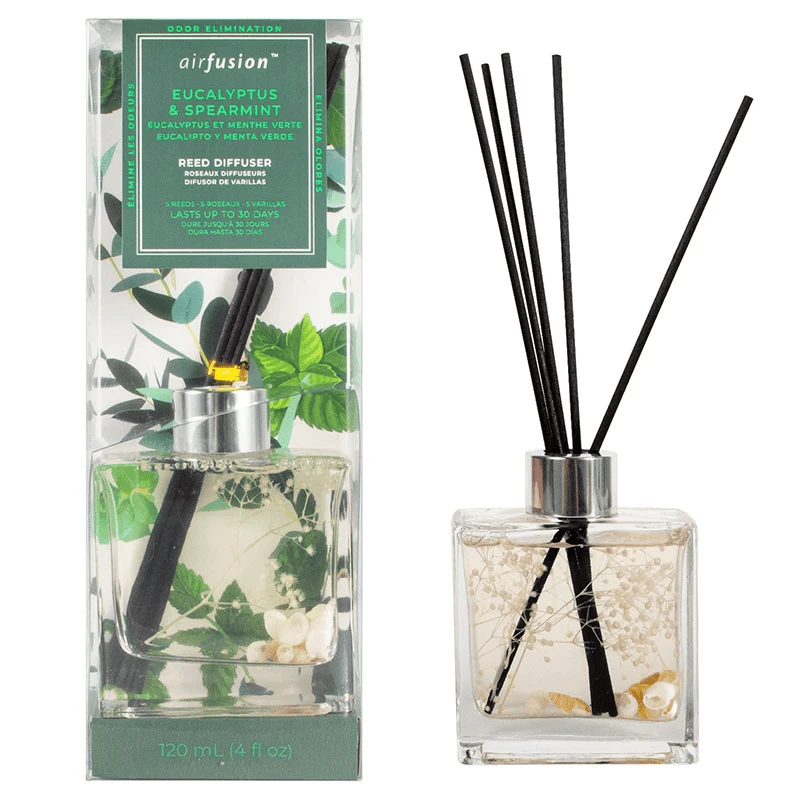 Air Fusion Scented Reed Diffuser Set Eucalyptus & Spearmint 120ml
