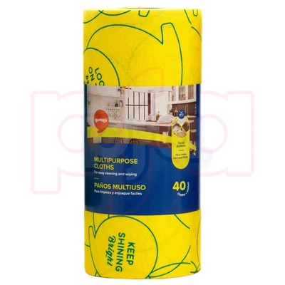 YH635, Noam Multipurpose Cloth 40 Sheet Perforated Rolls 26x27, 850047448651