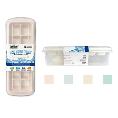 38251, Splash Ice Tray Set 12 Cubes/10.8"x4.08"x2.95", 191554382510